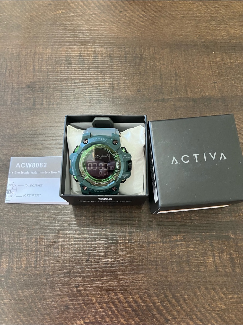 Activa by Invicta, Green Digital Sport Watch - Men’s Waterproof Wearable